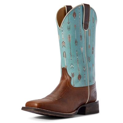 Ariat Western: Circuit Savanna Botas Western Mujer - Marrones / Verde (FUCAT0349)